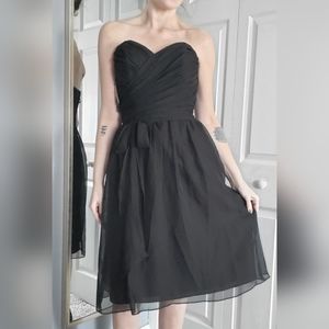 IMPRESSIONS NWT Blacl Strapless formal dress Sz 10 fits like 6 or 8.